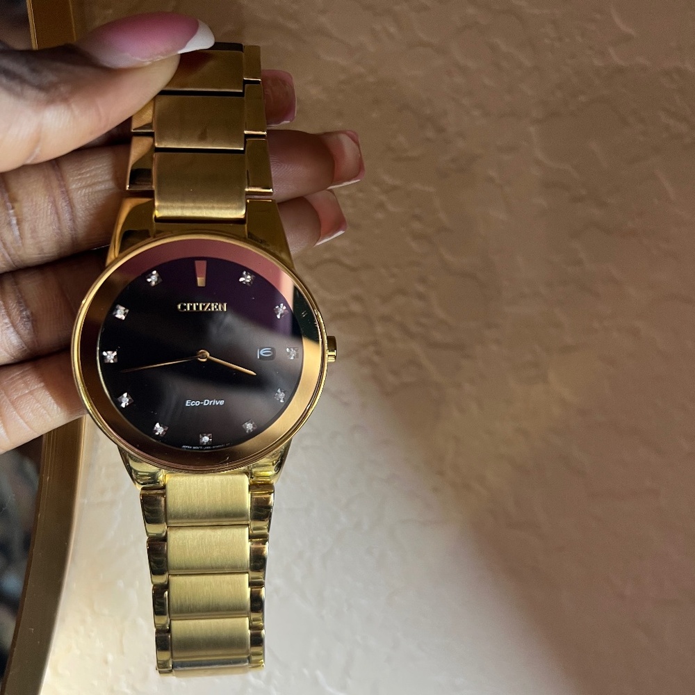 Citizen Axiom Eco-Drive 11 Diamond Gold Watch
